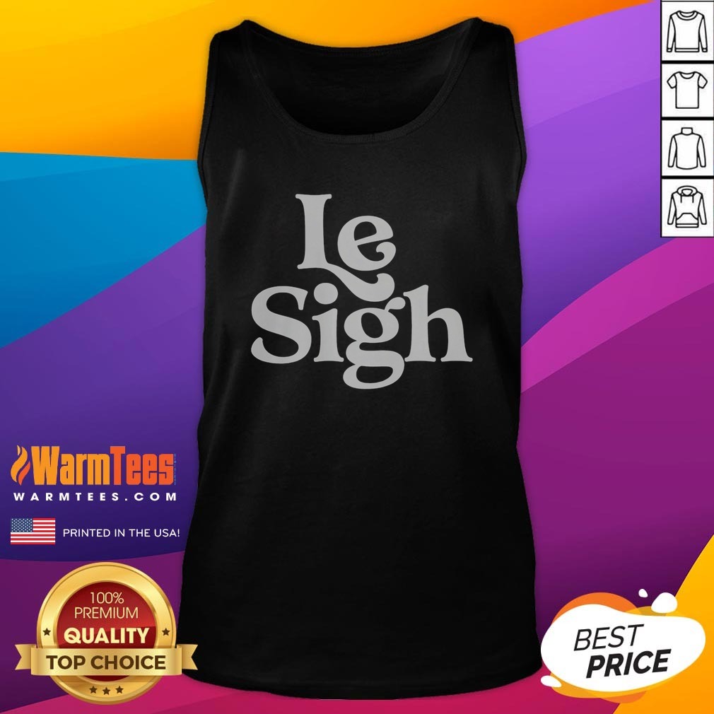 pretty-le-sigh-tank-top Pretty Le Sigh tank top in soft cotton fabric with a relaxed fit and scoop neckline