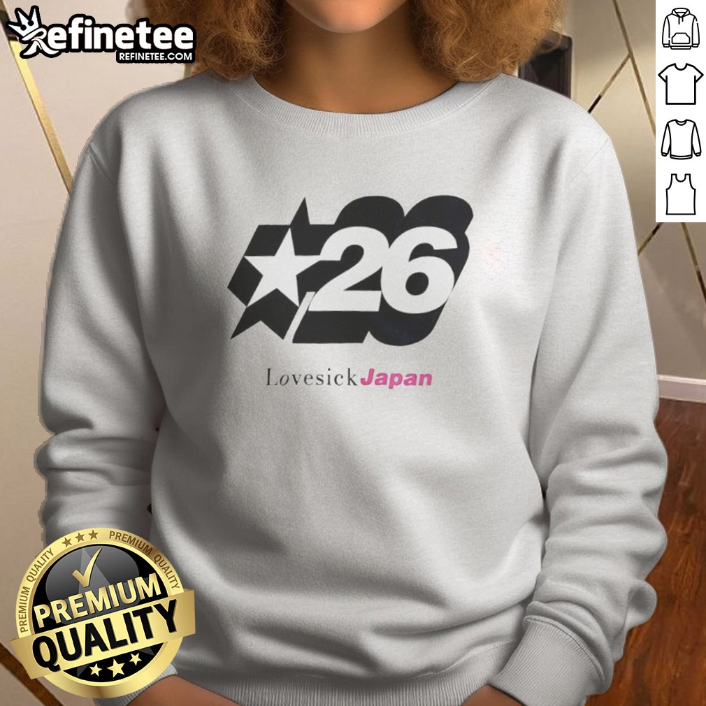 pretty-lovesick-japan-26-star-sweatshirt Pretty Lovesick Japan 26 Star sweatshirt featuring a unique star design in a cozy fit.