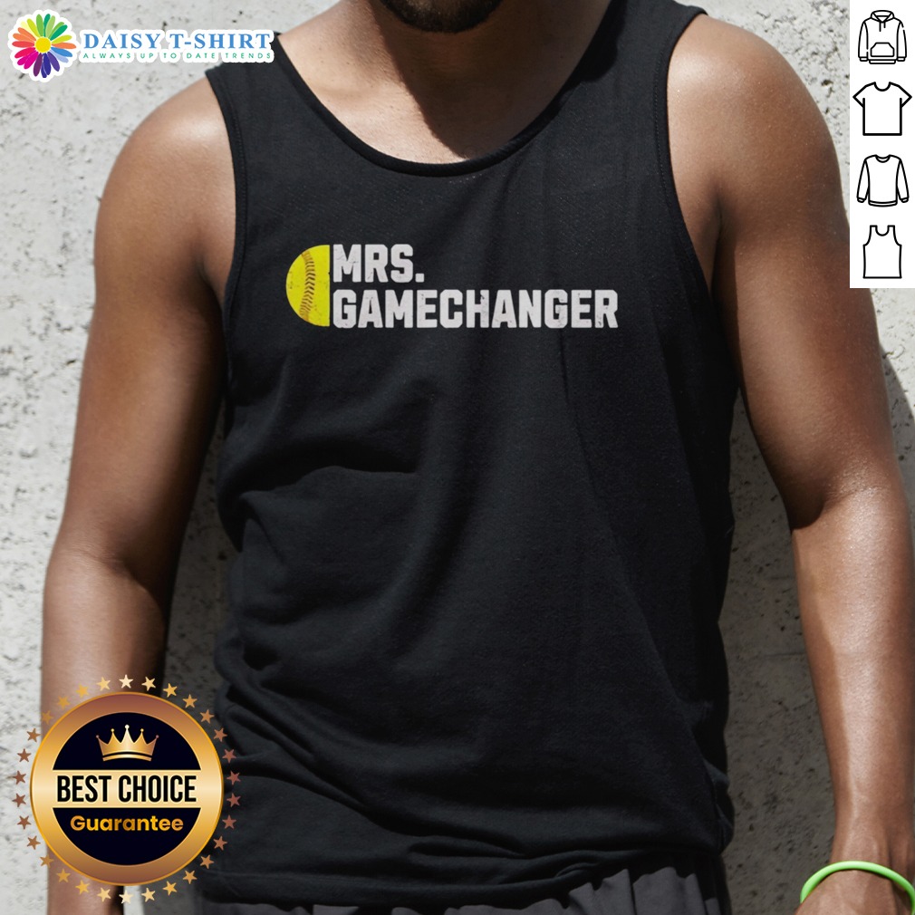 Pretty Mrs Gamechanger Softball Baseball Sports Enthusiast Athlete Lover Fitness Tank Top Pretty Mrs Gamechanger Softball Baseball Sports Enthusiast Athlete Lover Fitness Tank Top featuring a sporty design.
