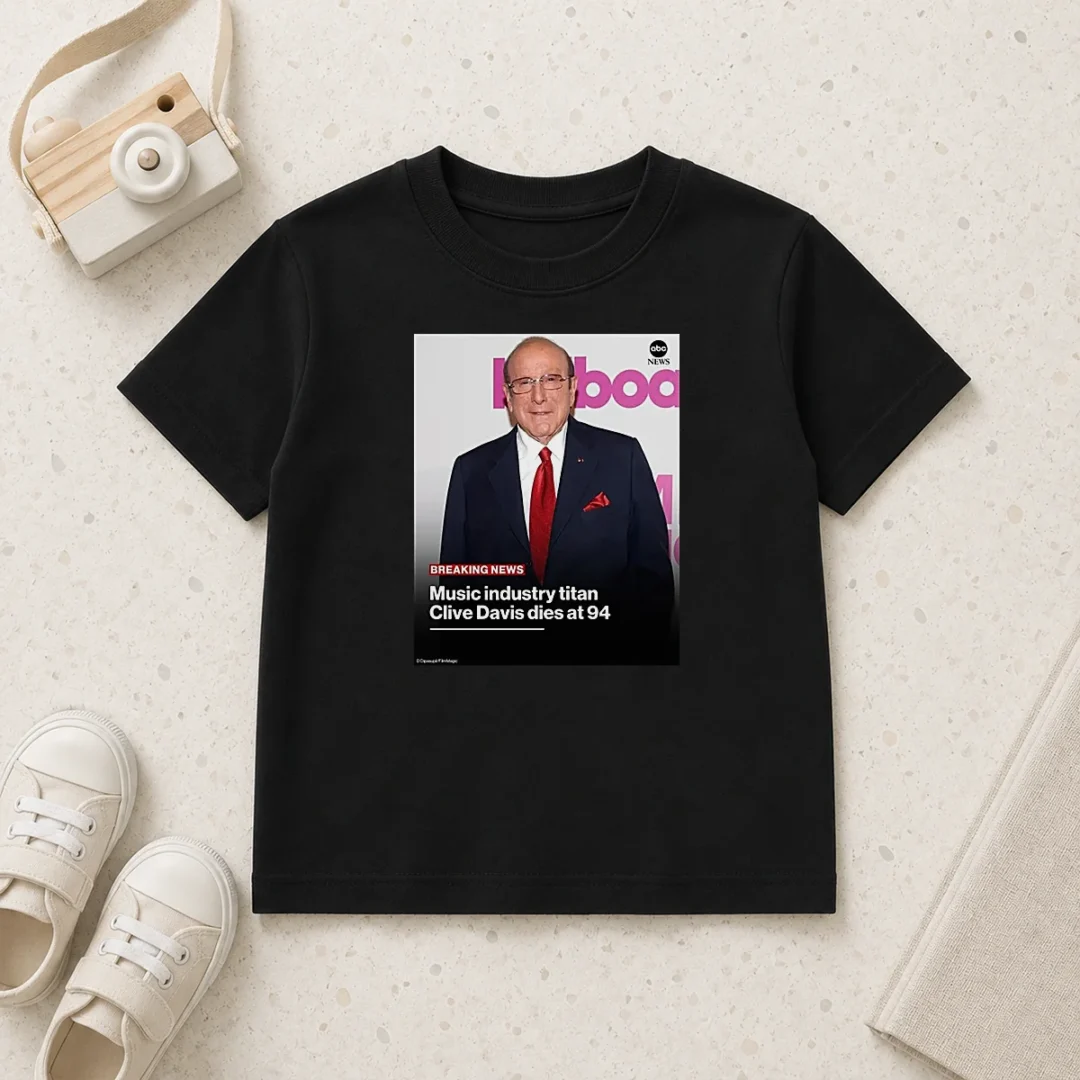 pretty-music-industry-titan-clive-davis-dies-at-94-kids-t-shirt Pretty Music Industry Titan Clive Davis Dies At 94 Kids T-Shirt