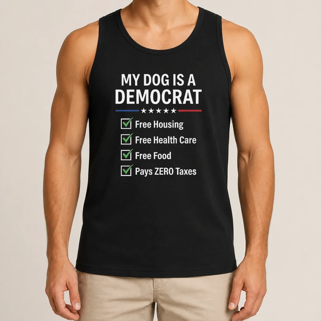Pretty My Dog Is A Democrat Tank Top Pretty My Dog Is A Democrat Tank Top