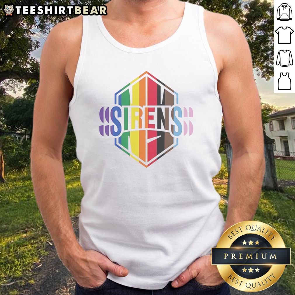 pretty-new-york-sirens-pride-lgbtq-rainbow-flag-tank-top Pretty New York Sirens Pride LGBTQ Rainbow Flag Tank top featuring vibrant rainbow colors.
