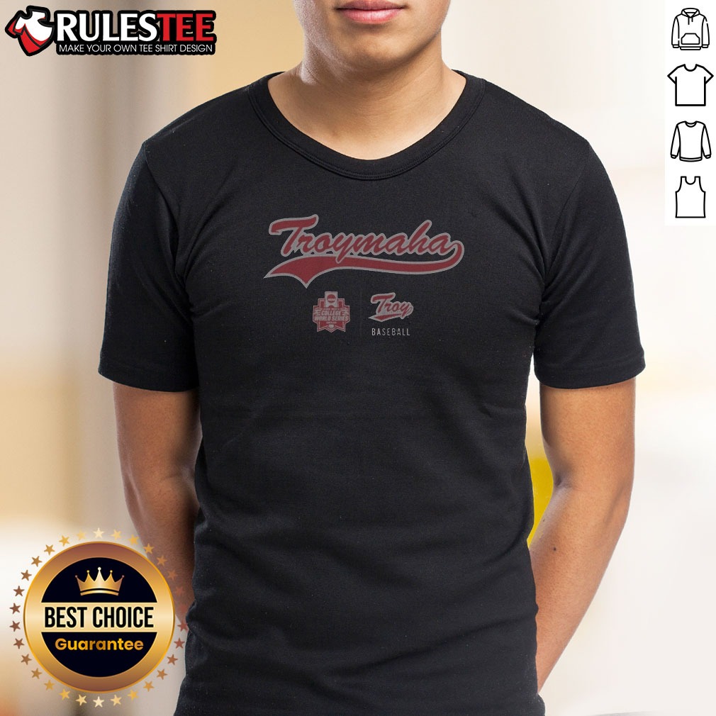 pretty-nice-troymaha-2020-mens-college-world-series-omaha-troy-baseball-shirt Pretty Nice Troymaha 2020 Mens College World Series Omaha Troy Baseball Shirt featuring classic crew neck cotton tee