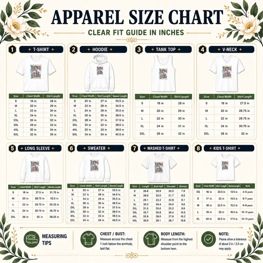 pretty-nice-waylon-jennings-diamonds-ringer-size-chart Size chart for Pretty Nice Waylon Jennings Diamonds Ringer with measurements in inches and cm