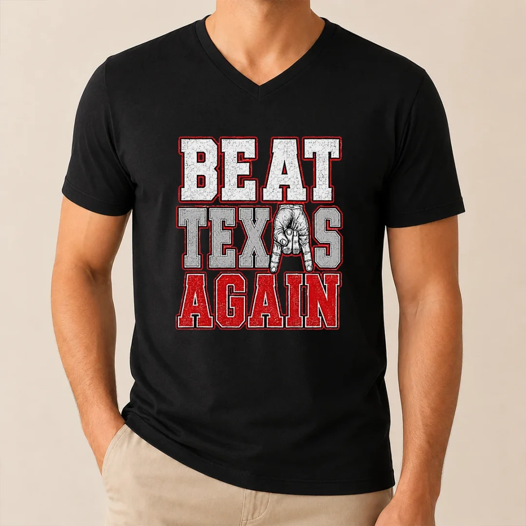 Pretty Oklahoma Sooners Beat Texas Again College Football V Neck Shirt Pretty Oklahoma Sooners Beat Texas Again College Football V-Neck Shirt