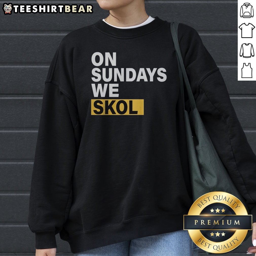 pretty-on-sundays-we-skol-minnesota-vikings-football-sweatshirt Pretty On Sundays We Skol Minnesota Vikings Football Sweatshirt featuring bold team colors on a cozy crewneck sweatshirt