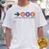 Pretty Orange And Blue Skies shirt featuring vibrant colors and a unique design