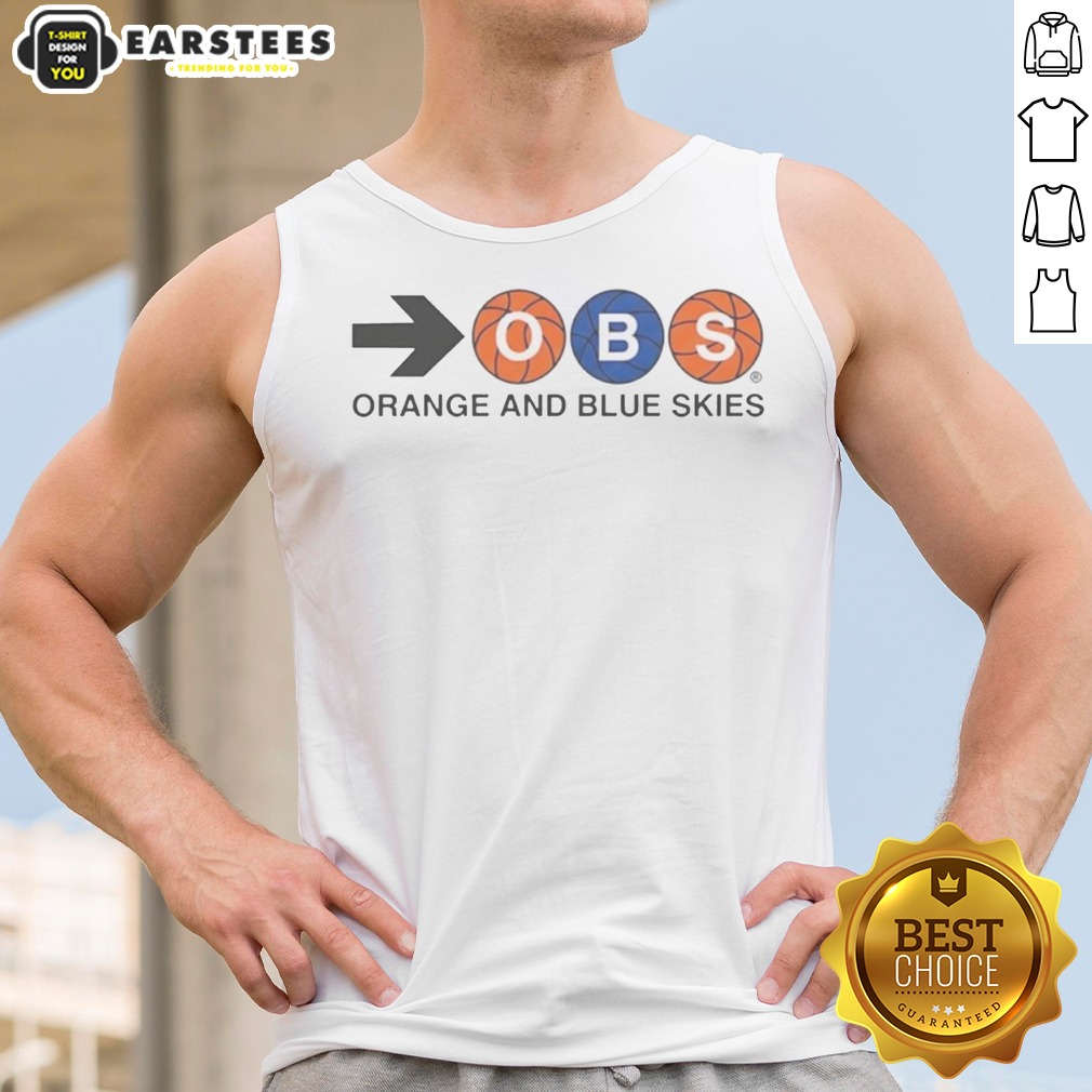 pretty-orange-and-blue-skies-tank-top Pretty Orange And Blue Skies tank top featuring vibrant orange and blue hues