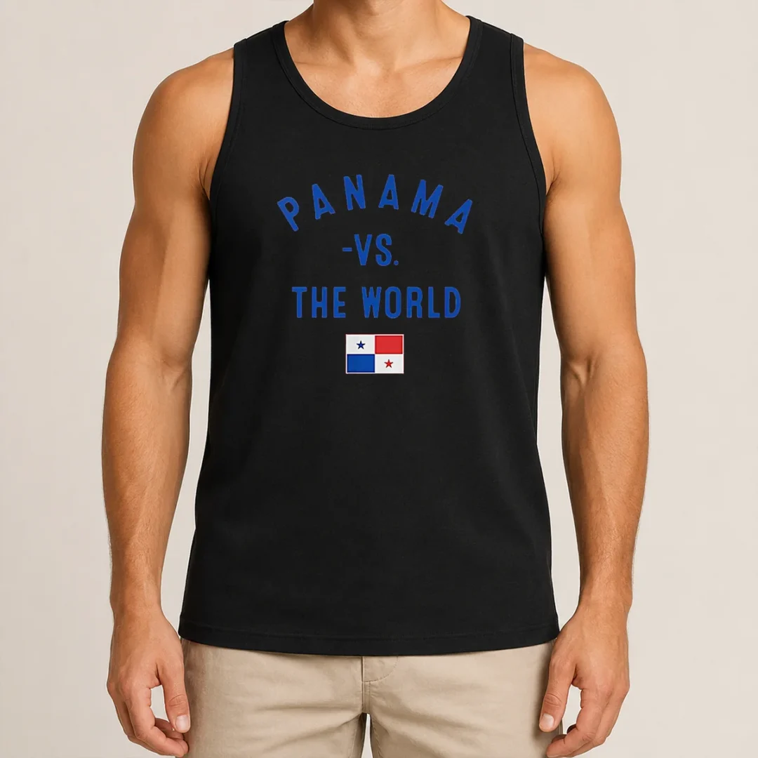 Pretty Panama Vs The World Soccer Flag Tank Top Pretty Panama Vs The World Soccer Flag Tank Top featuring bold soccer-themed graphic on sleeveless cotton fabric