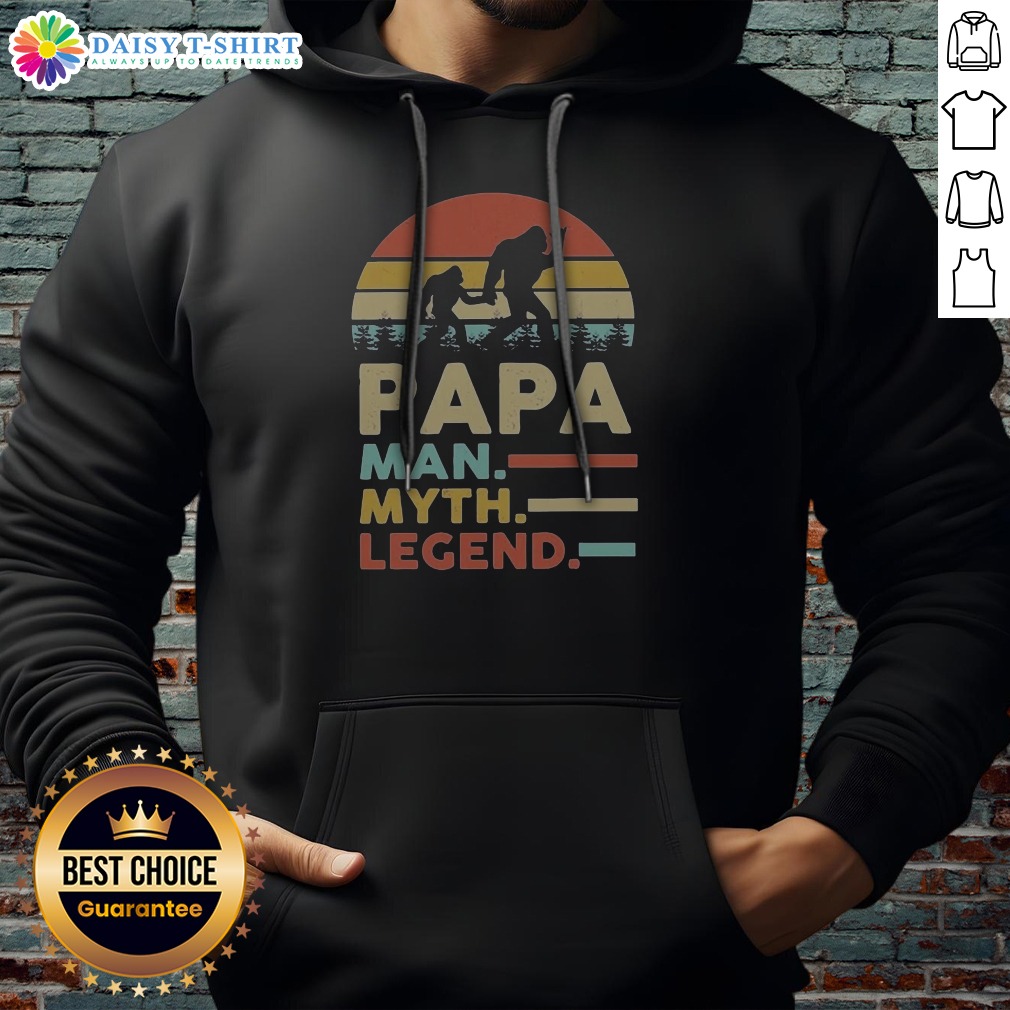 pretty-papa-man-myth-legend-bigfoot-hoodie Pretty Papa Man Myth Legend Bigfoot Hoodie
