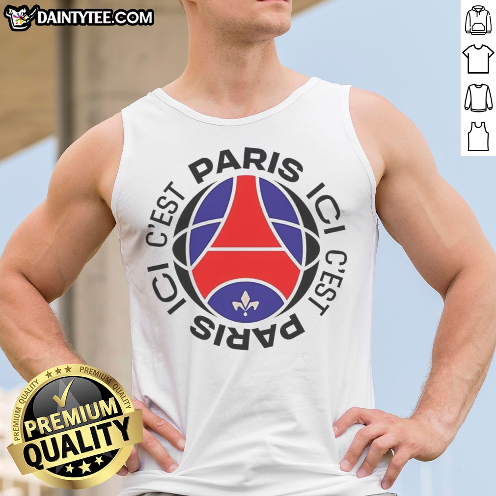 pretty-paris-saint-germain-football-club-ici-c-est-paris-tank-top Pretty Paris Saint Germain Football Club Ici C'Est Paris Tank top showcasing a vibrant design for fans