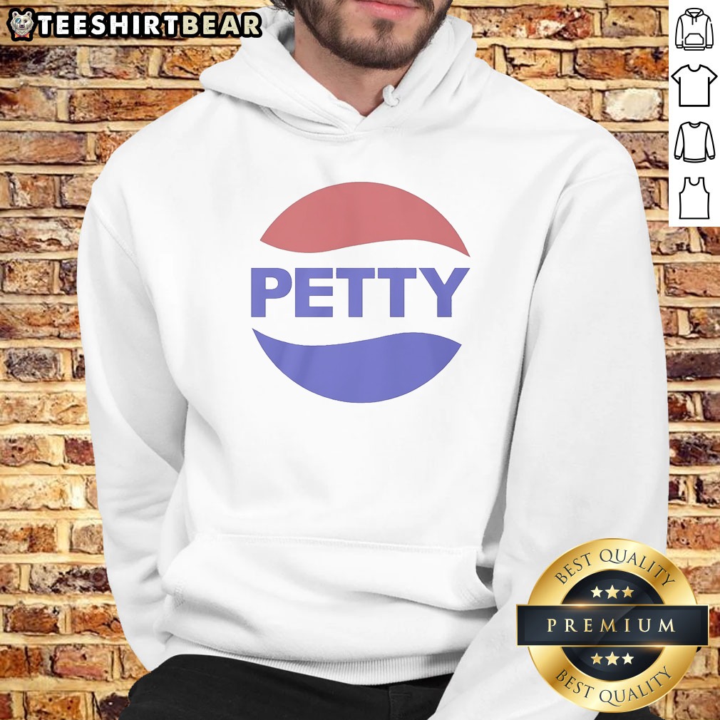 pretty-petty-pepsi-logo-parody-hoodie Pretty Petty Pepsi Logo Parody Hoodie in black with bold graphic print on front, comfortable pullover style