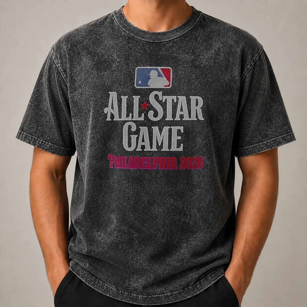 Pretty Philadelphia 2026 MLB All Star Game USA 250 Washed T Shirt Pretty Philadelphia 2026 MLB All Star Game USA 250 Washed T-Shirt