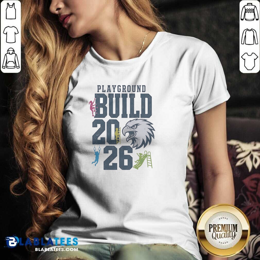 pretty-playground-build-2026-eagle-mascot-v-neck-shirt-v-neck-optimized Pretty Playground Build 2026 Eagle Mascot V-Neck Shirt