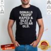 Pretty President US Raped And Beat A 13 Year Old shirt optimized on a fitted short sleeve crew neck t-shirt in white