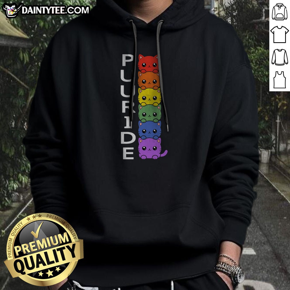 pretty-puuride-cute-cats-hoodie Pretty Puuride Cute Cats Hoodie featuring adorable cat illustrations on a cozy fabric.