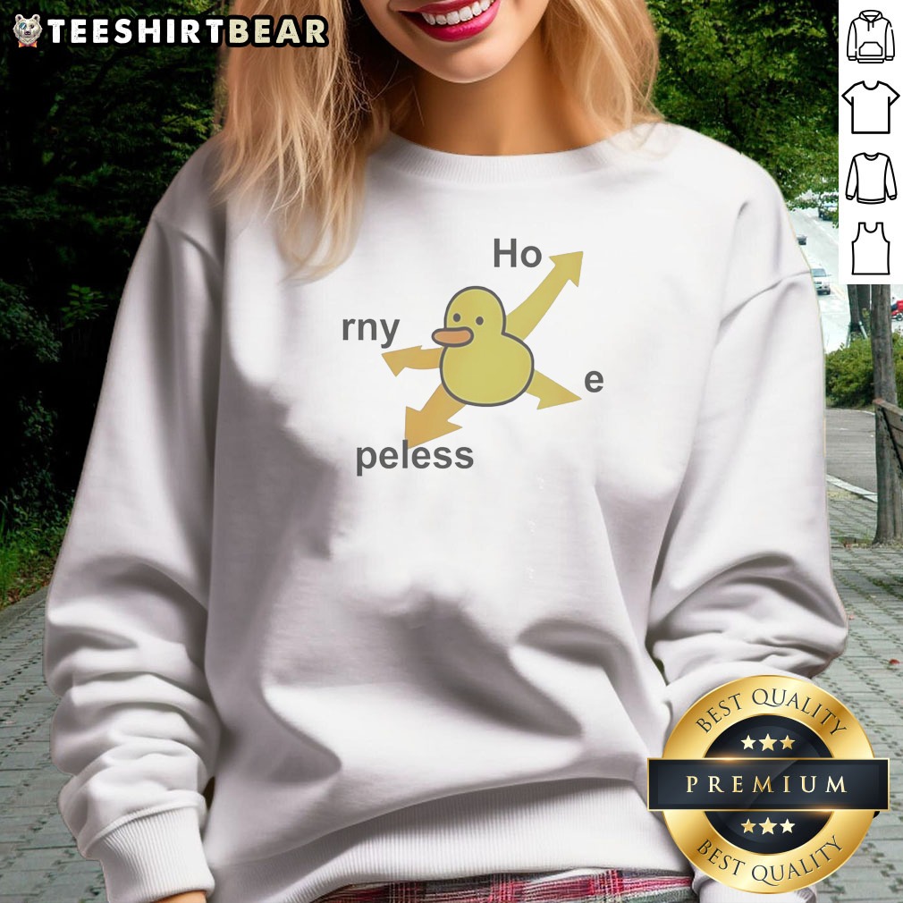 pretty-rny-peless-duck-in-distress-sweatshirt Pretty Rny Peless Duck In Distress Sweatshirt