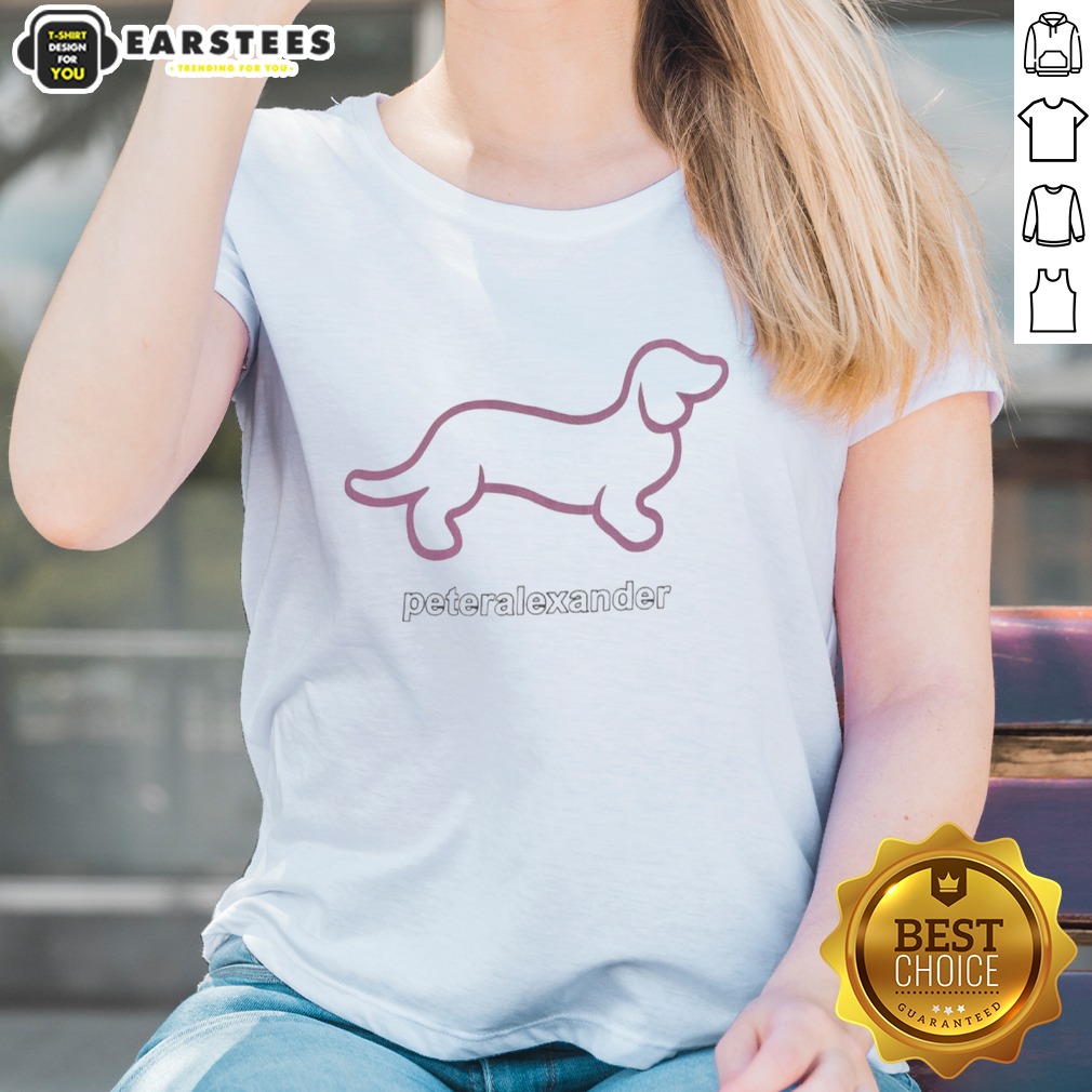 pretty-sarocha-chankimha-peter-alexander-dachshund-ladies-shirt Pretty Sarocha Chankimha Peter Alexander Dachshund ladies shirt featuring a cute dachshund graphic