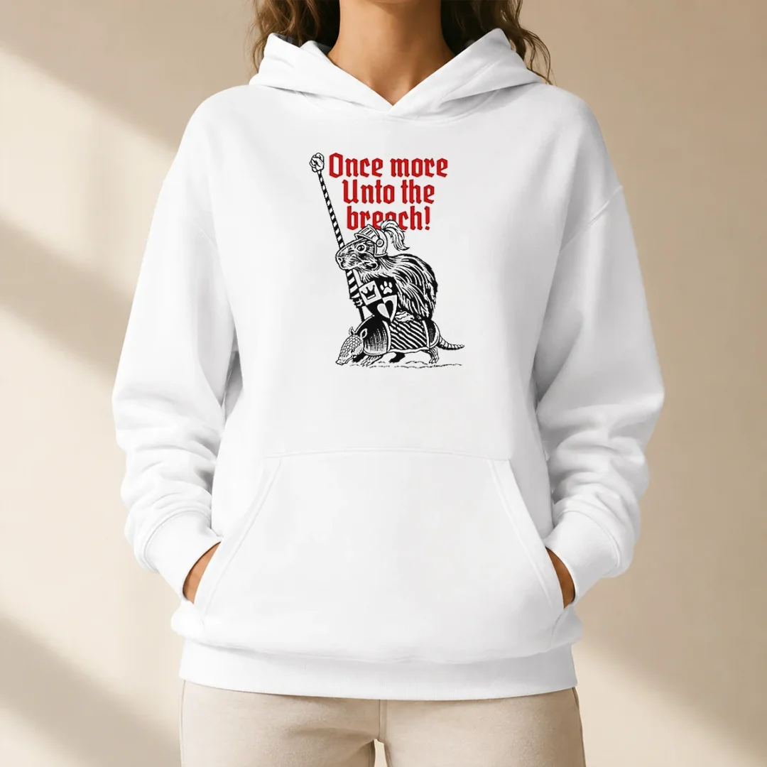 pretty-sir-capy-once-more-unto-the-breach-hoodie Pretty Sir Capy Once More Unto The Breach Hoodie in black with front pocket and drawstring hood