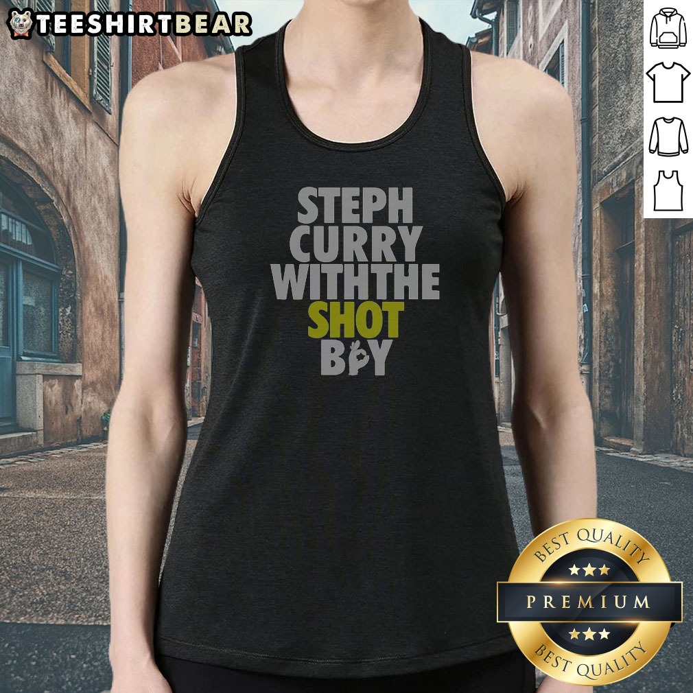 pretty-steph-curry-with-the-shot-boy-tank-top Pretty Steph Curry With The Shot Boy Tank Top featuring a graphic print on a sleeveless casual garment