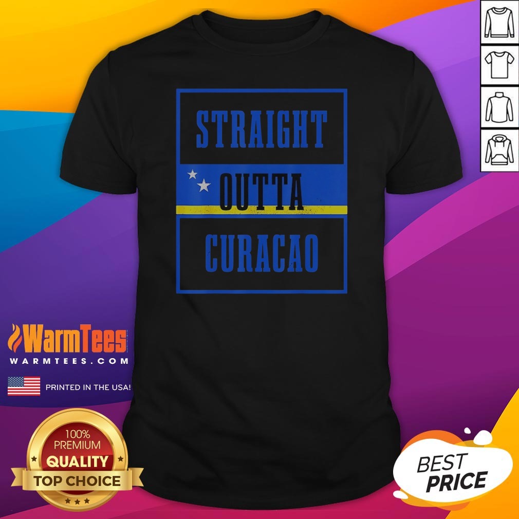 pretty-straight-outta-curacao-flag-shirt Pretty Straight Outta Curacao Flag