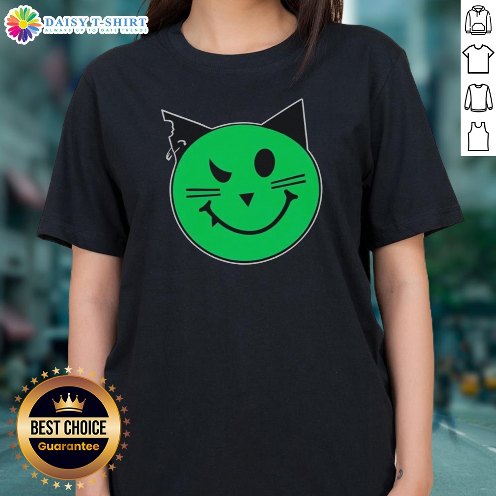Pretty Taliesin Wearing Meowmeowz Logo Ladies Shirt Pretty Taliesin Wearing Meowmeowz Logo Ladies Shirt displayed on a mannequin, showcasing its vibrant design.