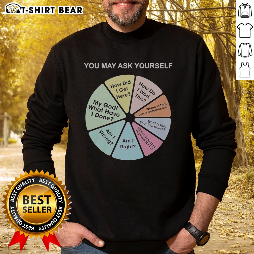 Pretty Talking Heads You May Ask Yourself How Did I Get Here What Have I Done Sweatshirt Pretty Talking Heads You May Ask Yourself How Did I Get Here What Have I Done Sweatshirt in a cozy setting