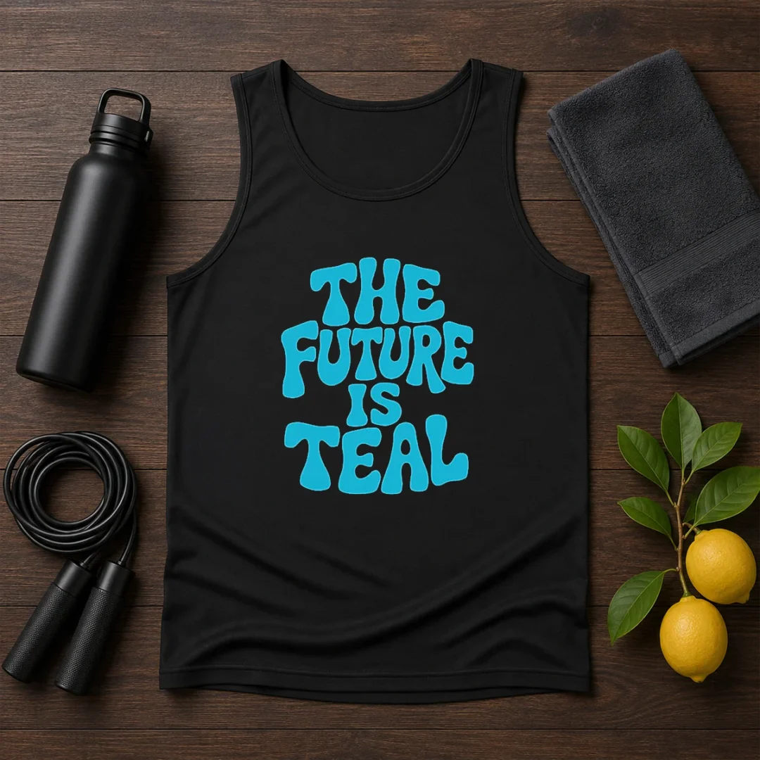 pretty-the-future-is-teal-tank-top Pretty The Future Is Teal Tank Top