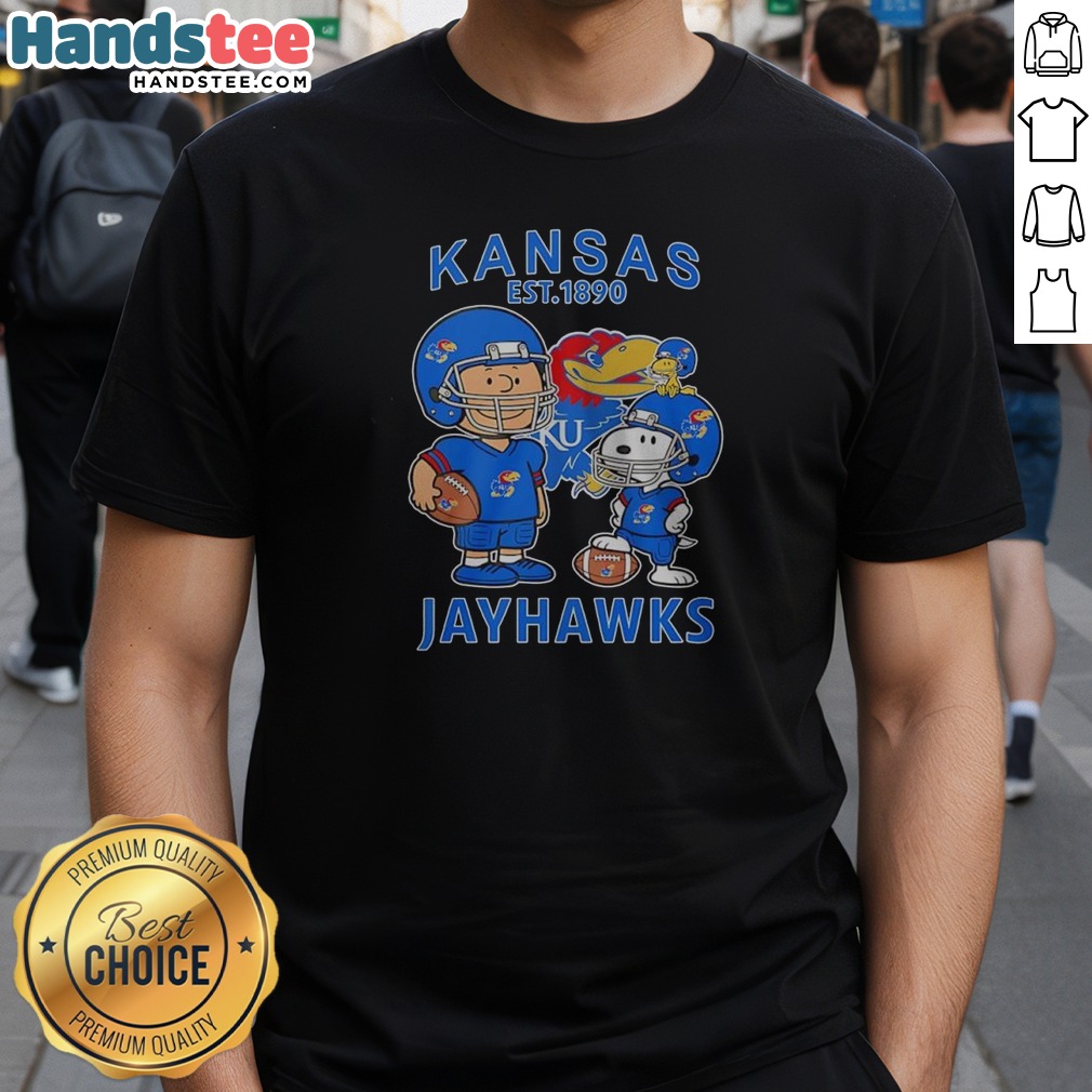 pretty-the-peanuts-kansas-jayhawks-football-est-1890-shirt-1 Pretty The Peanuts Kansas Jayhawks Football Est 1890 Shirt featuring classic football design on a comfortable cotton tee