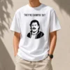 Pretty Theyre Chimpin Out t shirt in classic fit cotton fabric with vibrant graphic print