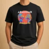 Pretty Together As One Electronic Music t shirt in black with vibrant graphic print on front