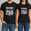 Pretty Two Fiddy 250 17762026 USA t shirt in classic crew neck style with bold graphic print
