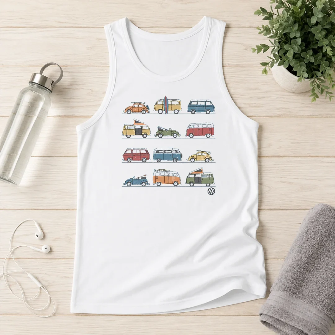 pretty-volkswagen-vans-and-beetles-mens-tank-top Pretty Volkswagen Vans And Beetles Mens Tank Top