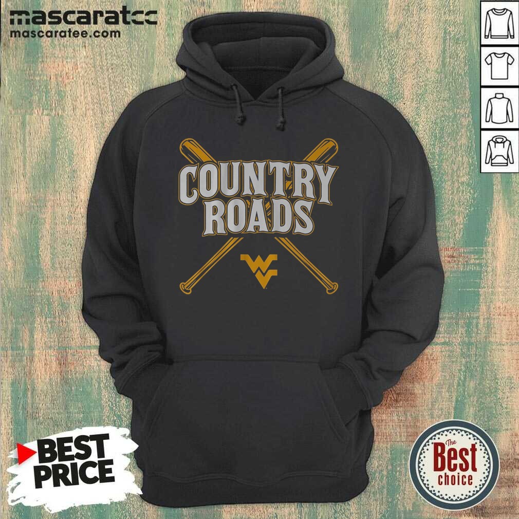 pretty-west-virginia-baseball-country-roads-hoodie-optimized Pretty West Virginia Baseball Country Roads hoodie optimized for showcasing the garment design
