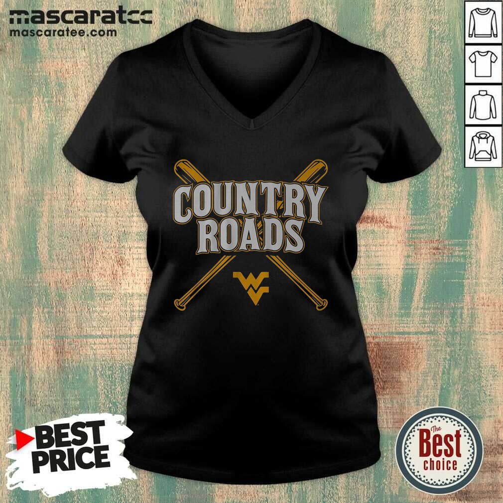 pretty-west-virginia-baseball-country-roads-v-neck-optimized-2 Pretty West Virginia Baseball Country Roads v neck optimized, showcasing a comfortable and stylish design for fans.