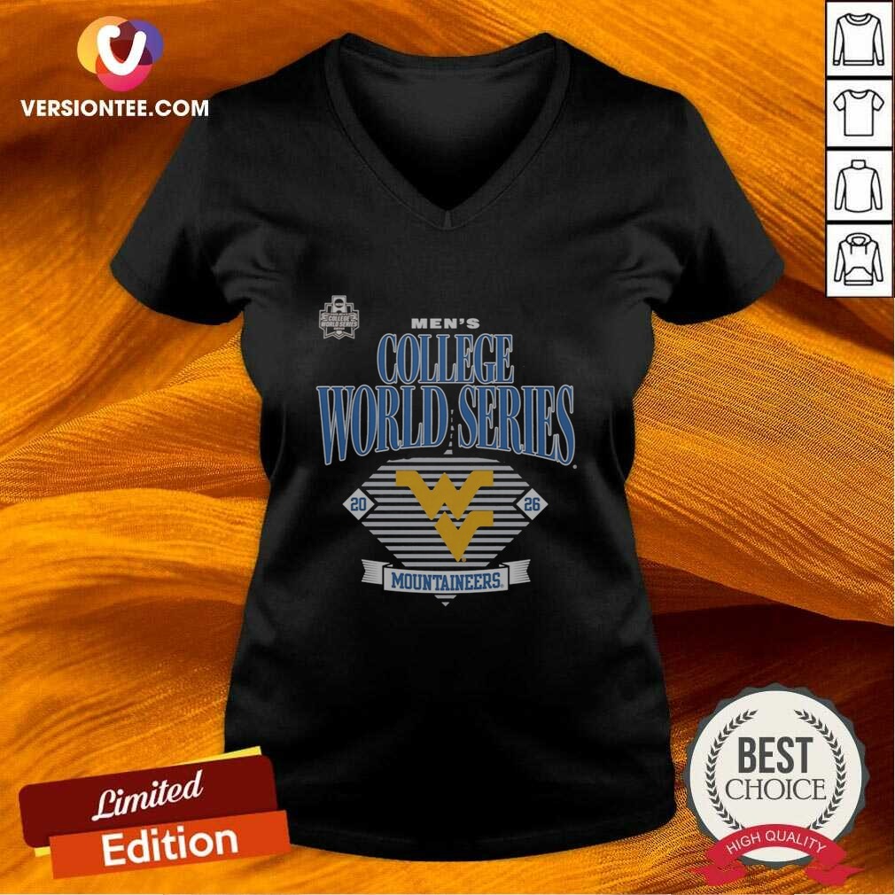 pretty-west-virginia-mountaineers-2026-ncaa-college-world-series-omaha-event-v-neck-optimized Pretty West Virginia Mountaineers 2026 NCAA College World Series Omaha Event v neck optimized shirt for fans