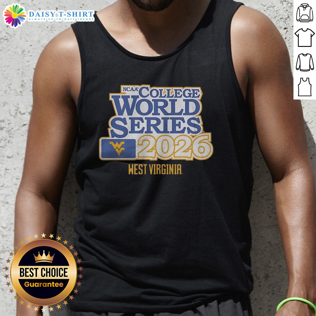 pretty-west-virginia-mountaineers-baseball-2026-ncaa-college-world-series-tank-top Pretty West Virginia Mountaineers Baseball 2026 NCAA College World Series Tank Top featuring team colors and logo