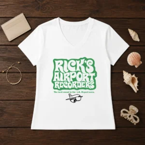 Premium Tom Petty Rick'S Airport Recorders The Best Round V-Neck Shirt