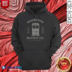 Original Top Phonebox Repair Co Gallifrey Trained Hoodie