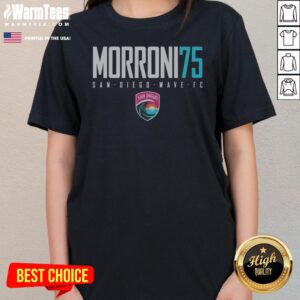 Nice San Diego Wave FC Morroni 75 ladies tee showcasing the soccer team spirit