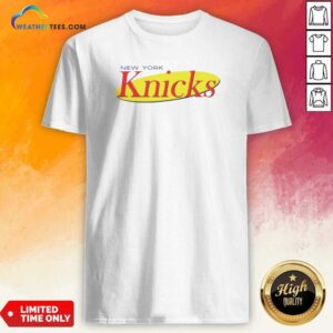 Premium New York Knicks Seinfeld Logo shirt optimized featuring a classic crew neck and short sleeves