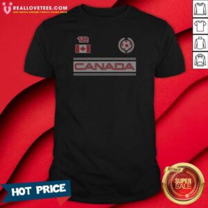 Nice Canada 12 Soccer Wreath shirt optimized, featuring a classic crew neck and short sleeves in a comfortable fit