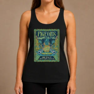 Good Pigeons Playing Ping Pong 6 26 6 27 2026 Raleigh NC Poster Tank Top