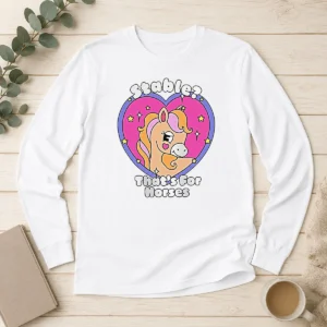 Awesome Stable Thats For Horses Horse Pun Funny Animal Long Sleeve Shirt