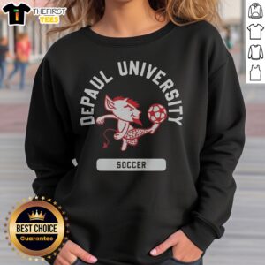 Nice Dibs Depaul Blue Demons Soccer Depaul University Sweatshirt featuring vibrant team colors