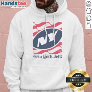 Original New York Jets American Heritage Wordmark Hoodie featuring the iconic team logo and design.