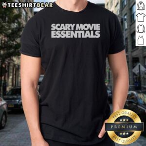 Premium Marlon Wayans Scary Movie Essentials shirt in black with bold graphic print