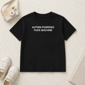 Pretty Autism Powered Fck Machine Kids T-Shirt