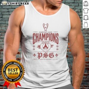 Funny Champions League Champion PSG Paris Est Magique 2025 2026 Tank top featuring a vibrant design.