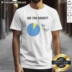 Pretty Are You Racist Yes Yes But In Yellow Shirt displayed on a neutral background